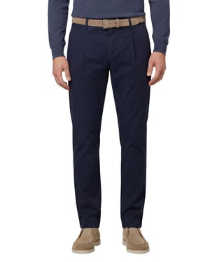 Pantalon Gardeur Pantalon donkerblauw katoen