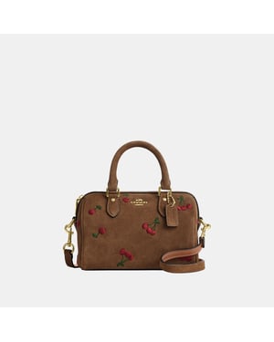 Mini Rowan Crossbody Bag With Cherry Embroidery