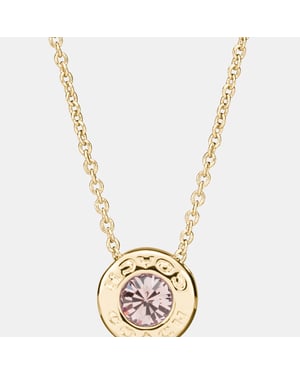 Open Circle Stone Necklace