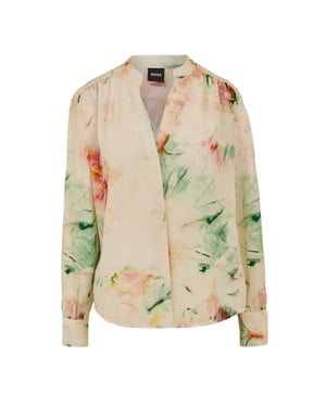 Boss Zijden blouse voor dames (Veelkleurig)