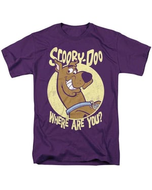 Scooby Doo Unisex volwassen Waar ben je? T-shirt (Paars)