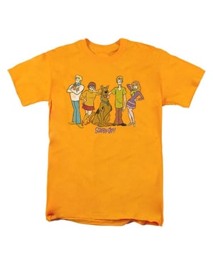 Scooby Doo Unisex Bende T-shirt voor volwassenen (Goud)