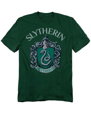 Harry Potter Unisex T-shirt voor volwassenen met het Slytherin-wapen (Jager Groen)
