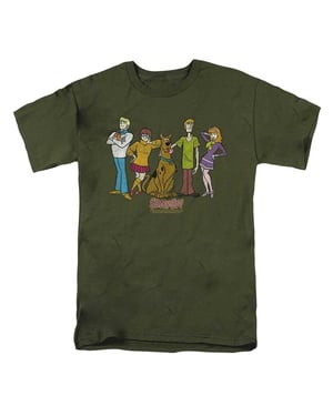 Scooby Doo Unisex Bende T-shirt voor volwassenen (Militair Groen)