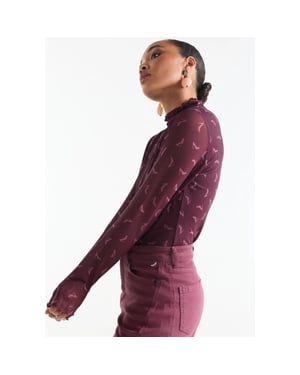 Jansen Amsterdam Jola topturtle neck mhp148 wine rose