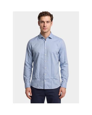 Born with Appetite Overhemd heren wyatt fake indigo shirt ws ls bwa26307wy16/4020