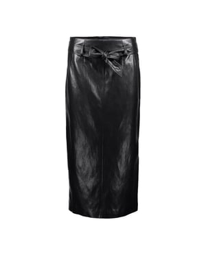 Geisha 66535-19 785 skirt pu dark brown