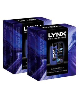 LYNX Fine Fragrance Blue Lavender Gift Set 2 piece, Pack of 2