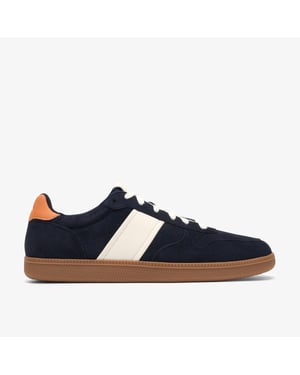 Fosse Lo Navy Suede Trainers