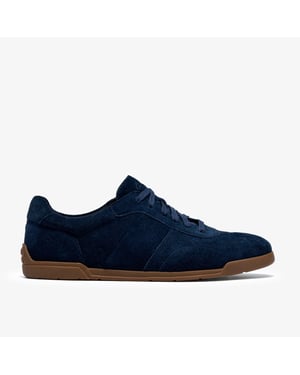 Henton Lo Navy Suede Trainers