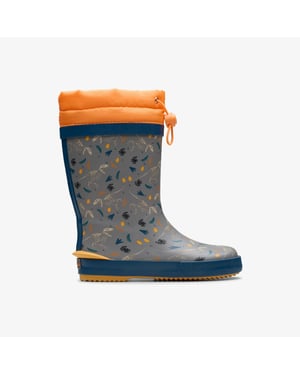 Tarri Race K Grey Print Wellies