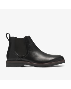 Pitney Top Black Leather Boots