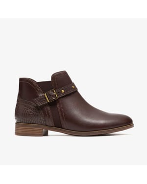 Trish Strap Dark Brown Multi Boots