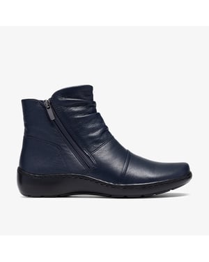 Cora Pace Navy Leather Boots