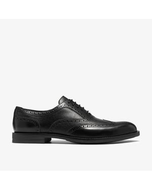 Bathford Tip Black Leather Shoes