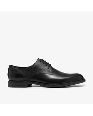 Bathford Lace Black Leather Shoes