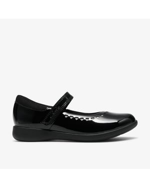 EtchShimmer K. Black Pat Shoes