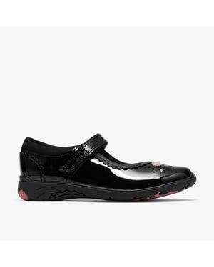 ReldaHeart K. Black Pat Shoes