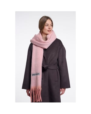 Rino & Pelle scarf with fringes laurette.7002612 10505 soft pink