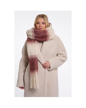 Rino & Pelle checkered scarf erica.7002612 11166 sangria birch
