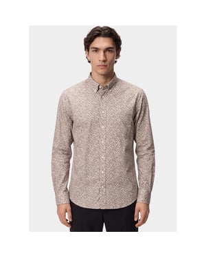 Bos Bright Blue Scotland blue overhemd heren jerome printed shirt bd ls spe26307je09sb/9901