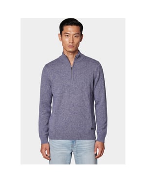 Bos Bright Blue Scotland blue half zip whitaker halfzip pullover spe26305wh22sb/4001