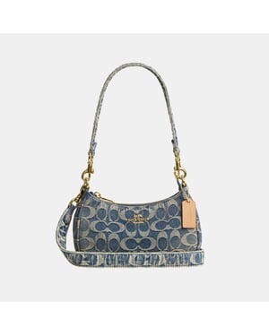 Teri Mini Crossbody Bag In Signature Regenerative Cotton Denim