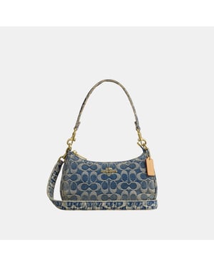 Teri Shoulder Bag In Signature Regenerative Cotton Denim