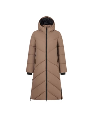Regatta Womens/Ladies Merida Long Length Padded Jacket (Mocha)