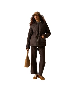 Regatta Womens/Ladies Amira Quilted Padded Jacket (Dark Chocolate)