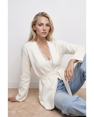 Women's Acrylic Wool Blend Cardigan