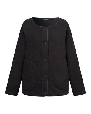 Regatta Womens/Ladies Lea Borg Snap-Front Fleece (Black)