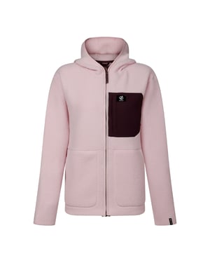 Dare 2B Womens/Ladies Firn Borg Hooded Fleece (Pink Haze)
