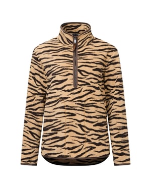 Regatta Dames-fleecejasje met halve rits en zebraprint van Frankie (Barleycorn)