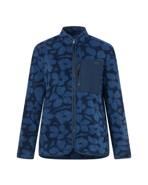 Regatta Dames Frankie Shadow Flower Volledige Rits Fleece Jas (Marineblauw)