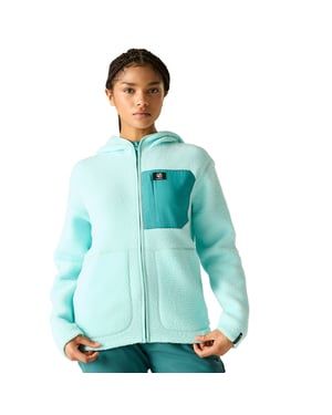 Dare 2B Womens/Ladies Firn Borg Hooded Fleece (Water Ballet)