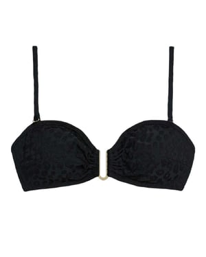 Chelsea Peers Bikinitop met luipaardprint voor dames (Zwart)