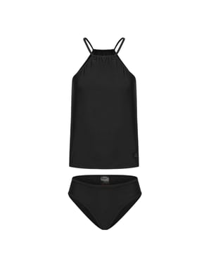 Slazenger Tankini-set met logo voor dames (Zwart)