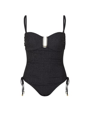 Biba Dames/Dames zebraprint ééndelig badpak (Zwart)