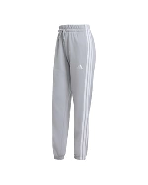 Women's adidas Fleece Joggers in Halo Silver/Whi