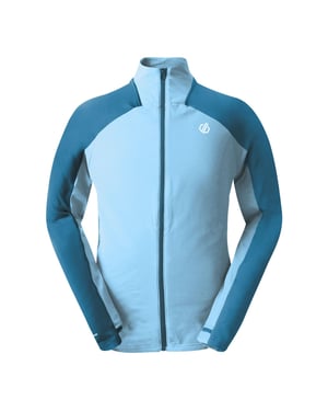 Men's Dare 2b Mock Neck High Collar Raglan Sleeve Sweatshirt in Blstl/HeriBl