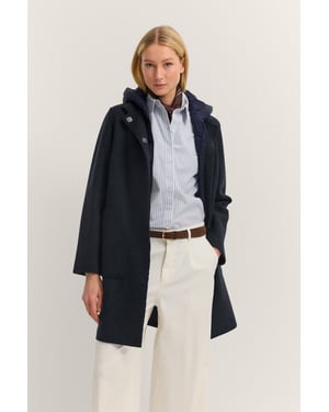 Bugatti Damen Wollen jas met capuchon en uitneembaar vest