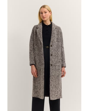 Bugatti Damen Lange jas met reverskraag & Flexcity Stretch