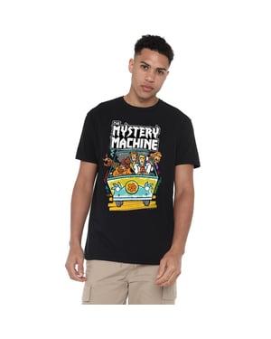 Scooby Doo Unisex Volwassenen T-shirt De Mysteriemachine (Zwart)