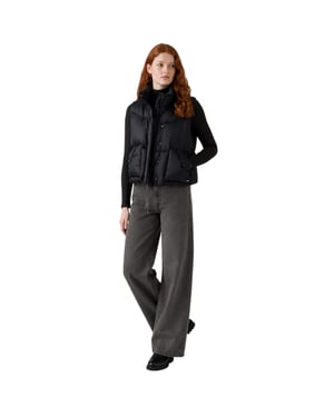 Levis Western-vest met bolle pasvorm voor dames (Zwart)