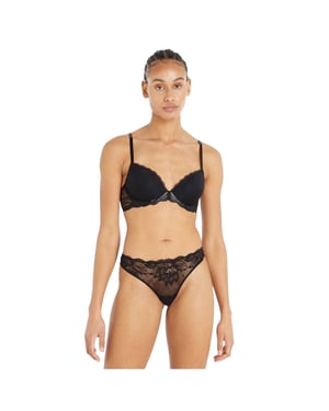 Calvin Klein Demi-kantbeha voor dames (Zwart)