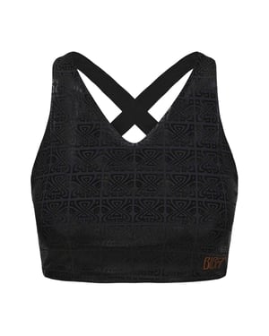 Biba Sportbeha met V-hals voor dames uit de Move-collectie (Zwart)