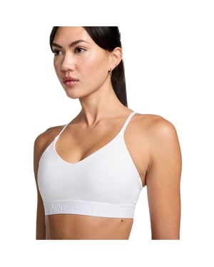 Nike Indy Light Support sportbeha voor dames (Wit)