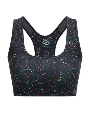 Dare 2B Womens/Ladies Influential Speckle Sports Bra (Black)