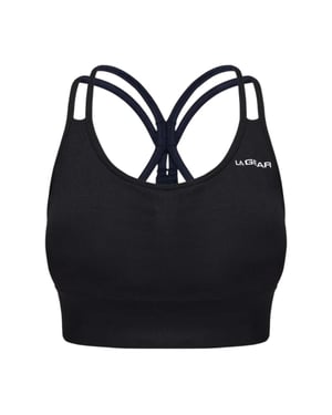 LA Gear Dames/Dames Naadloze Sportbeha (Zwart)
